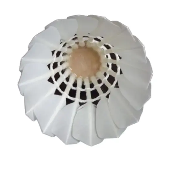 High quality goose and duck feather badminton shuttlecocks PU head 12 pack

