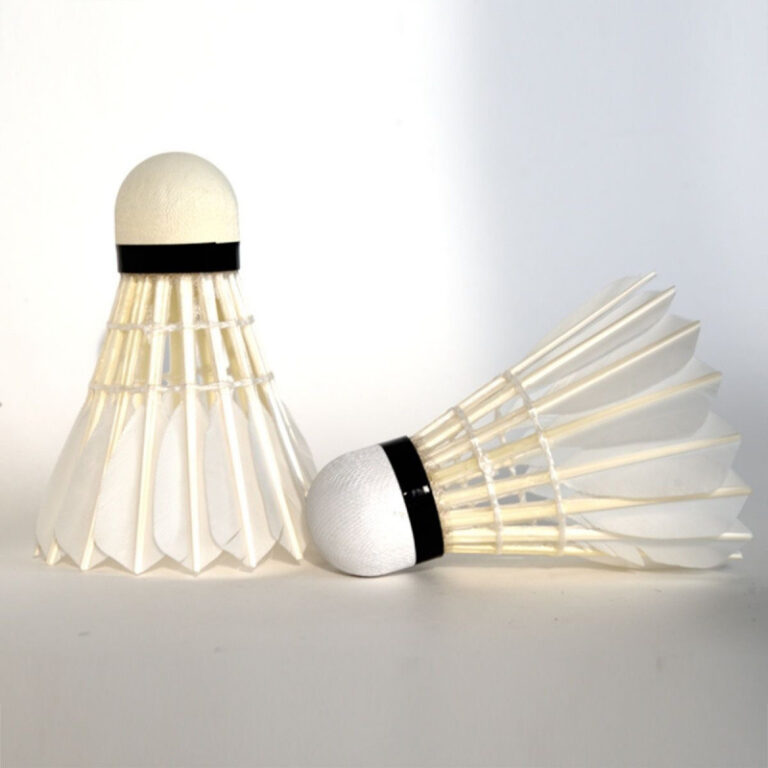 12pcs Goose Feather Shuttlecocks – A5 Equivalent for Student Practice