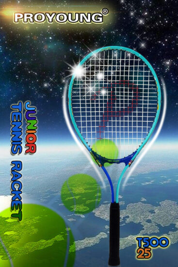 25 Inch Aluminum Kids Tennis Racket for Student Training