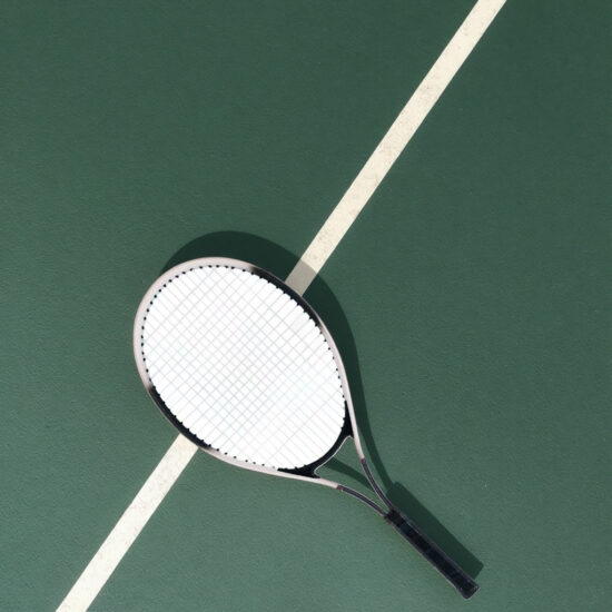 27-inch iron alloy tennis racket with nylon net and PU grip