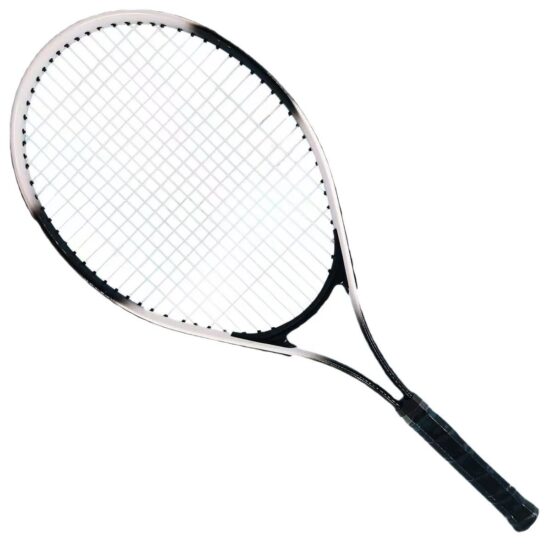 27-inch iron alloy tennis racket with nylon net and PU grip