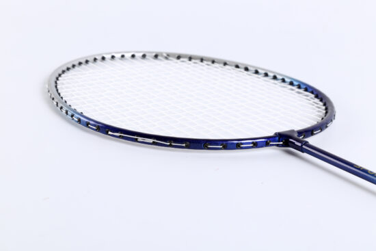  4-player badminton set with rackets, net, poles, shuttlecocks and carry bag