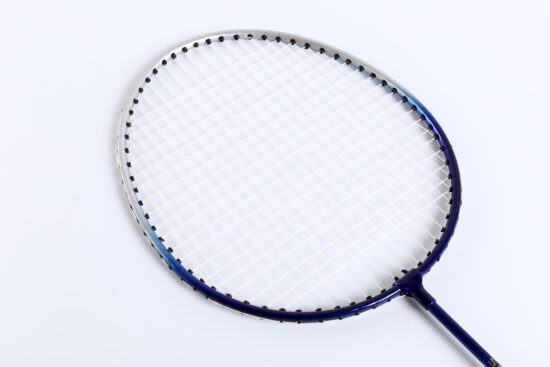  4-player badminton set with rackets, net, poles, shuttlecocks and carry bag