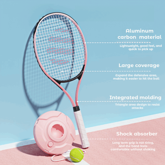  OEM Adult Tennis Racket Carbon Composite Aluminum for Training

