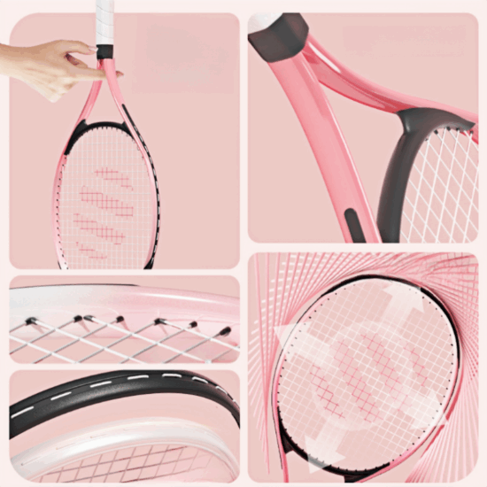  OEM Adult Tennis Racket Carbon Composite Aluminum for Training

