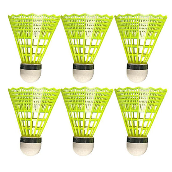 Assorted color plastic badminton shuttlecocks for casual and beginner use