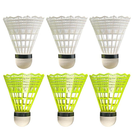 Assorted color plastic badminton shuttlecocks for casual and beginner use