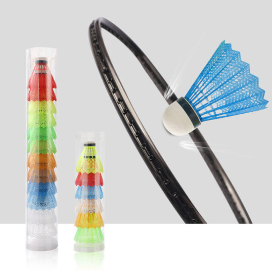 Assorted Color Plastic Badminton Shuttlecock Set