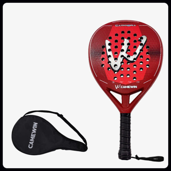 Camewin 5022 Carbon Fiber Padel Racket with EVA Elastic Memory Foam Core