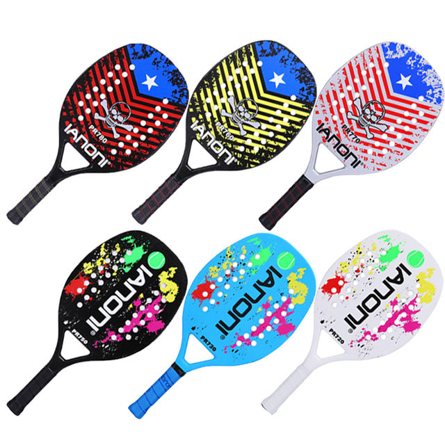 OEM Carbon Beach Tennis Paddle Racket for Outdoor Sports