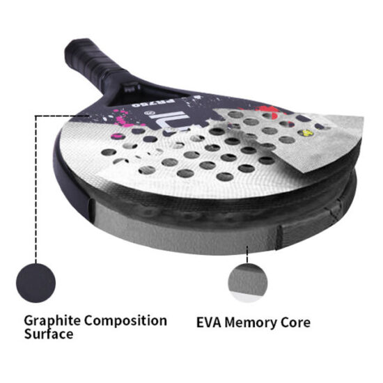 OEM Carbon Beach Tennis Paddle Racket for Outdoor Sports