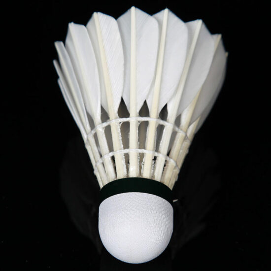 Custom Logo Shuttlecock Made with Duck and Goose Feathers