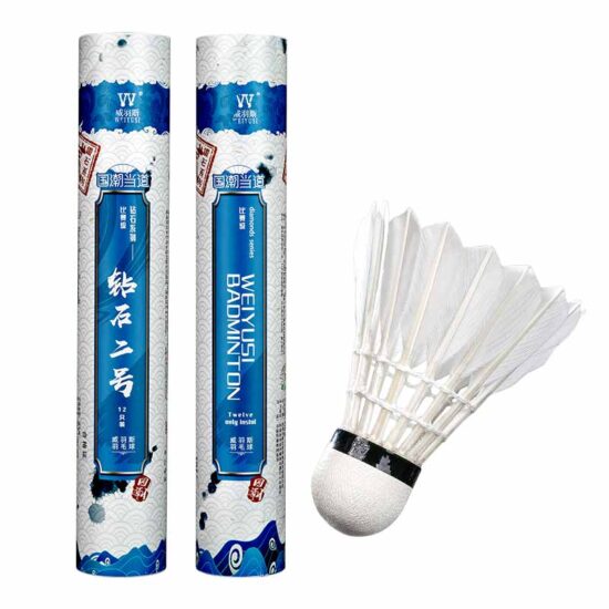 Class A goose feather badminton shuttlecock with PU cork head for training
