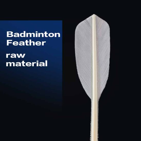 Class A goose feather badminton shuttlecock with PU cork head for training