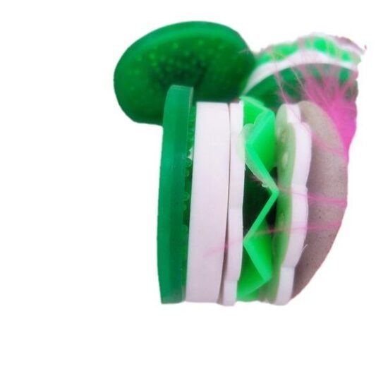 Colorful Goose Feather Kids' Shuttlecock with Silent Rubber Base

