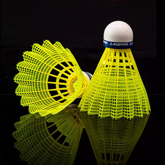 Glowing colorful nylon badminton shuttlecocks for night and training use
