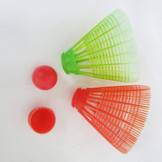 Colorful Plastic Badminton Shuttlecocks – Lightweight Birdies for Kids & Beginners