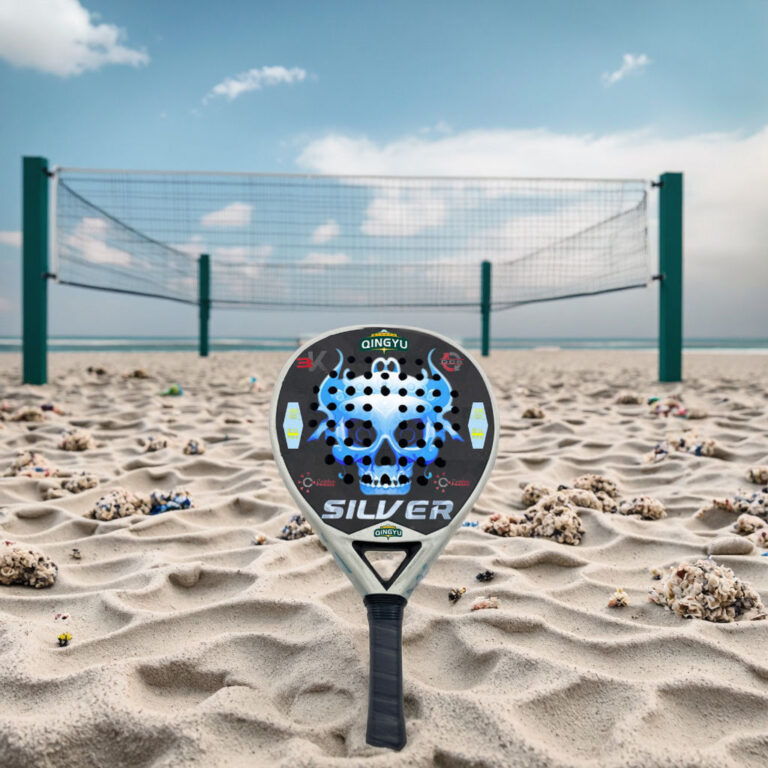 Customized 3K Carbon Padel Racket with Frosted Diamond Holes and 12K Net