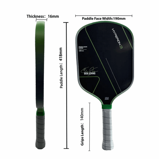 Custom GEN3 EVA Core Carbon Pickleball Paddle with Racing Grip