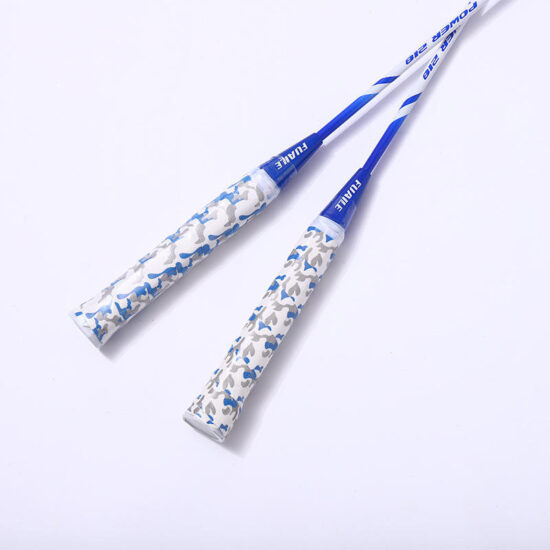 ：Custom iron alloy integrated badminton racket for entertainment or training

