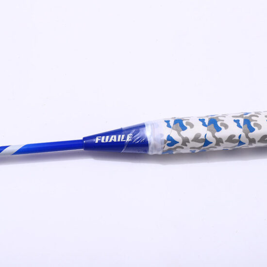 ：Custom iron alloy integrated badminton racket for entertainment or training

