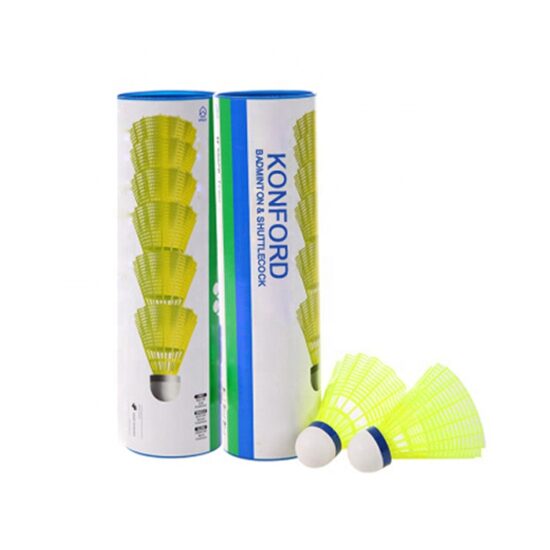 Multicolor nylon badminton shuttlecocks with custom logo from China