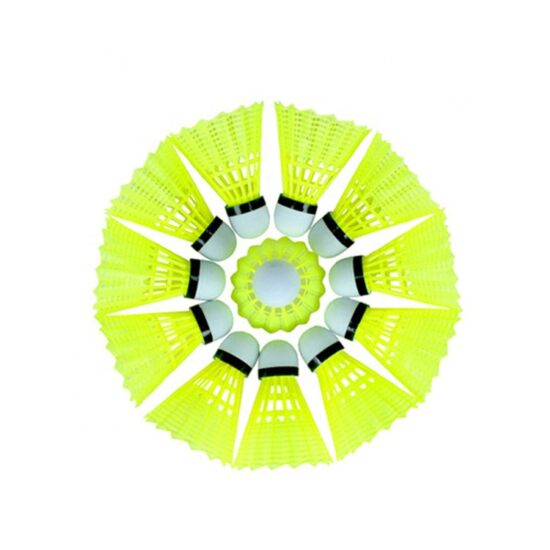 Multicolor nylon badminton shuttlecocks with custom logo from China