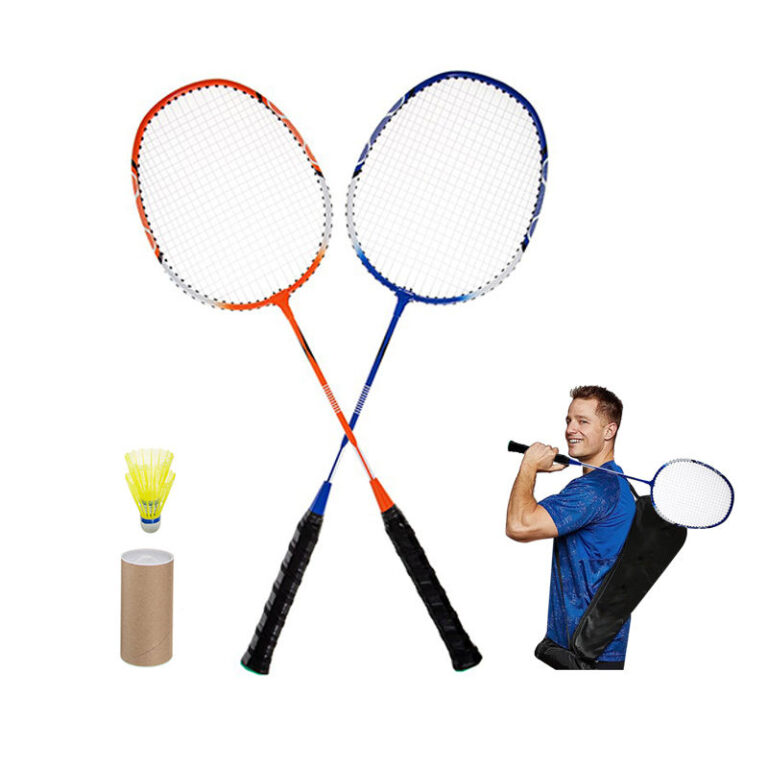 Lightweight Aluminum Badminton Racket with Storage Bag