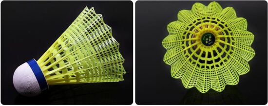 Custom nylon badminton shuttlecocks for competition or training use