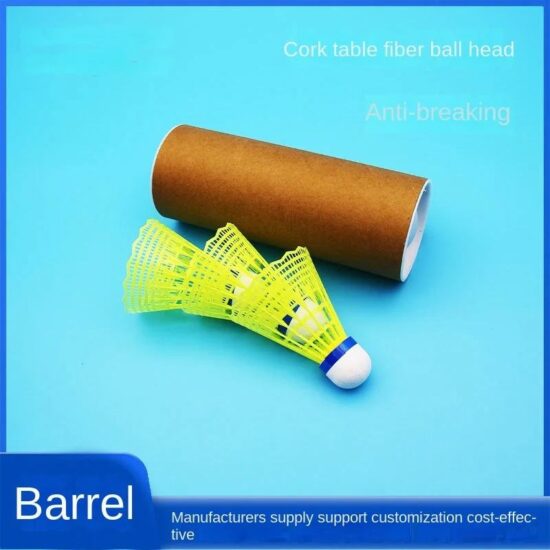 6-pack nylon badminton shuttlecocks with goose feather cork head