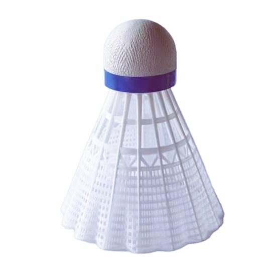 White and yellow nylon badminton shuttlecocks for retail or wholesale use