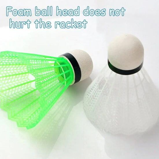 DECOQ Nylon Plastic Badminton Shuttlecock with Cork Base