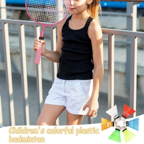 DECOQ Nylon Plastic Badminton Shuttlecock with Cork Base