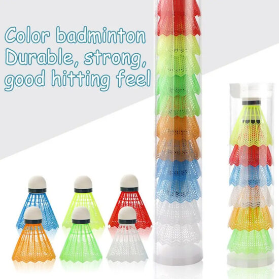 DECOQ Nylon Plastic Badminton Shuttlecock with Cork Base