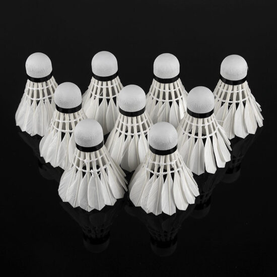 Delhui Durable Goose Feather Shuttlecocks – Match & Training Use 3/6/12 Pack