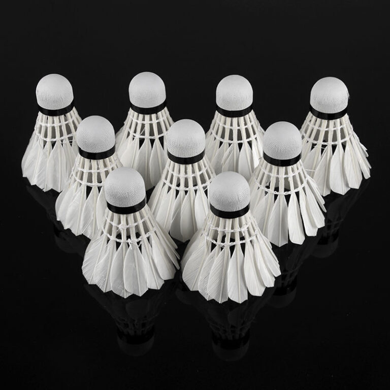 Delhui Durable Goose Feather Shuttlecocks – Match & Training Use 3/6/12 Pack