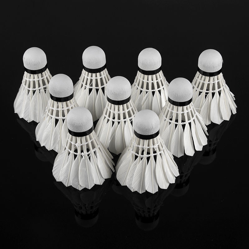 Delhui Durable Goose Feather Shuttlecocks – Match & Training Use 3/6/12 Pack