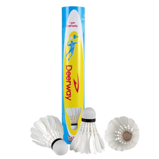 Delhui Durable Goose Feather Shuttlecocks – Match & Training Use 3/6/12 Pack