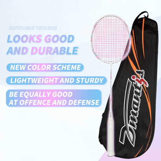 Dmantis Professional Aluminum Alloy Badminton Racket Lightweight with Graphite Shaft