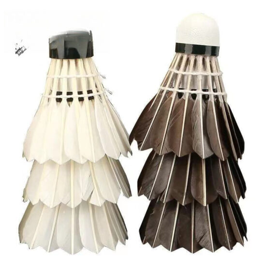 Durable Goose and Duck Feather Badminton Shuttlecocks for Match & Student Training