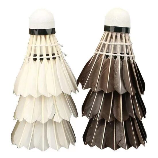 Durable Goose and Duck Feather Badminton Shuttlecocks for Match & Student Training