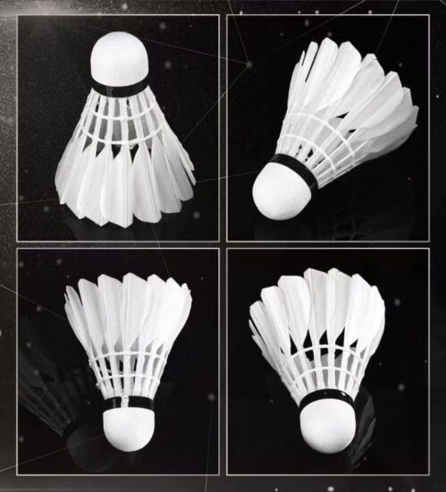 Durable Goose and Duck Feather Badminton Shuttlecocks for Training and Club Use