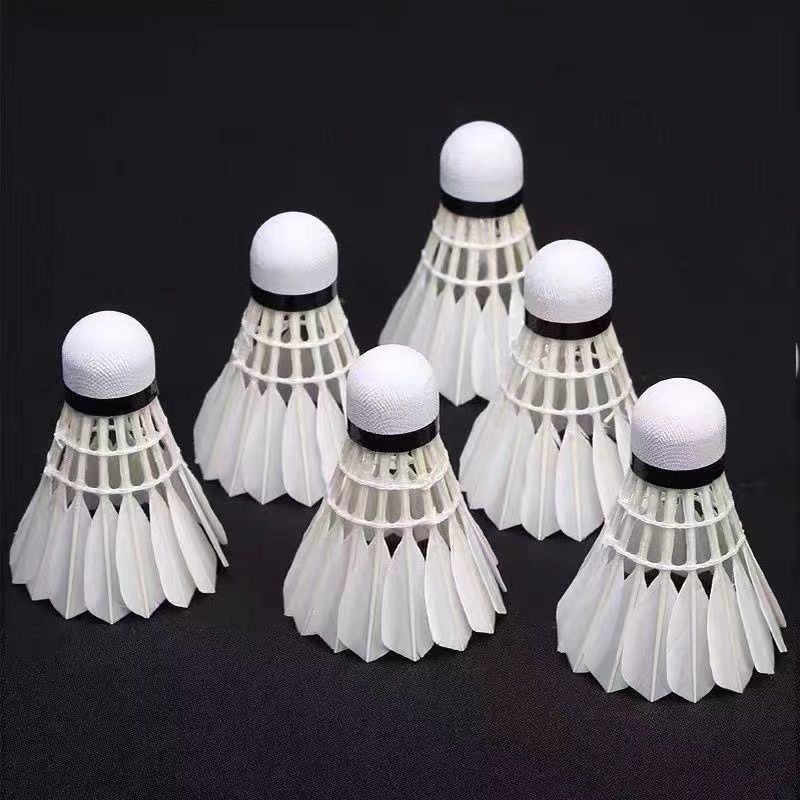 Durable Goose and Duck Feather Badminton Shuttlecocks