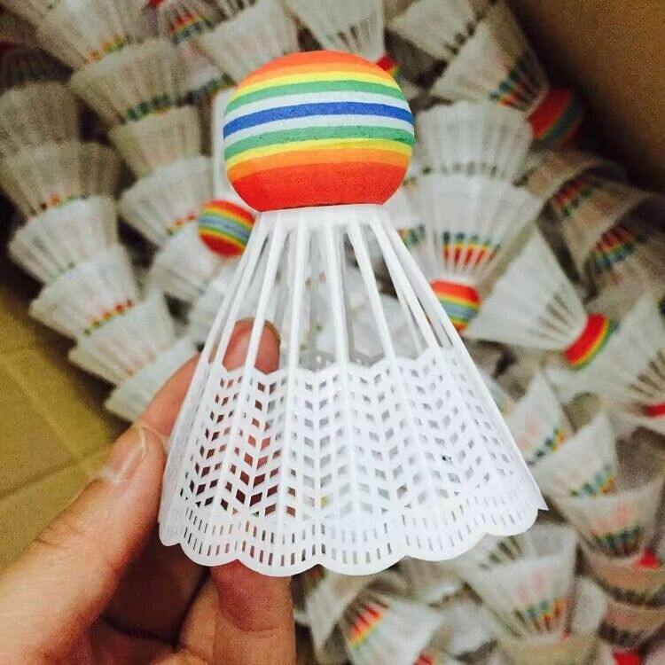 Goose feather badminton shuttlecocks with rubber head for training use
