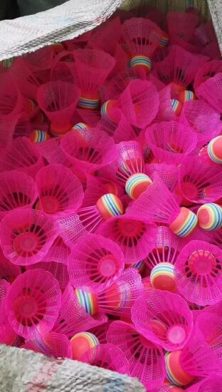Goose feather badminton shuttlecocks with rubber head for training use