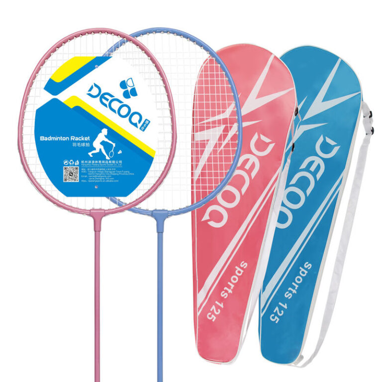 Economical durable iron alloy badminton racket for wholesale and training