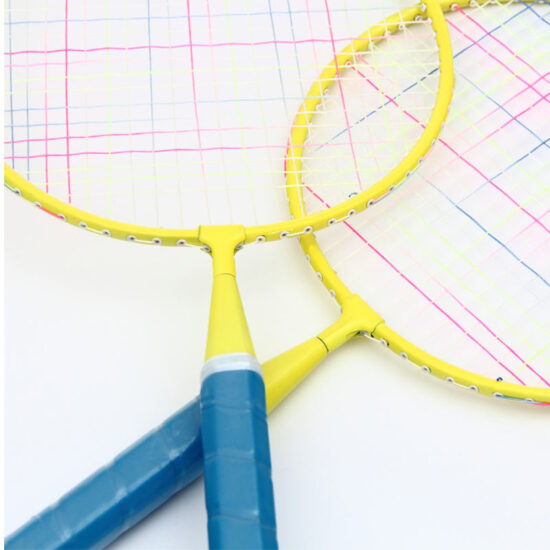 Economical Iron Alloy Badminton Racket for School and Club Training

