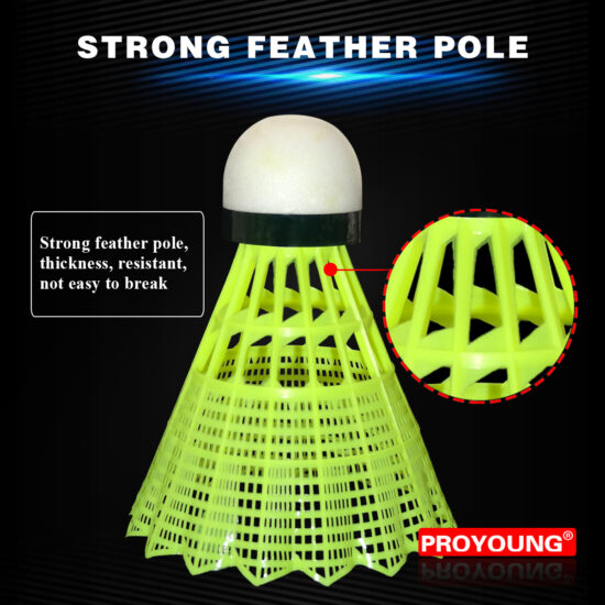 Durable nylon badminton shuttlecock for practice and club training