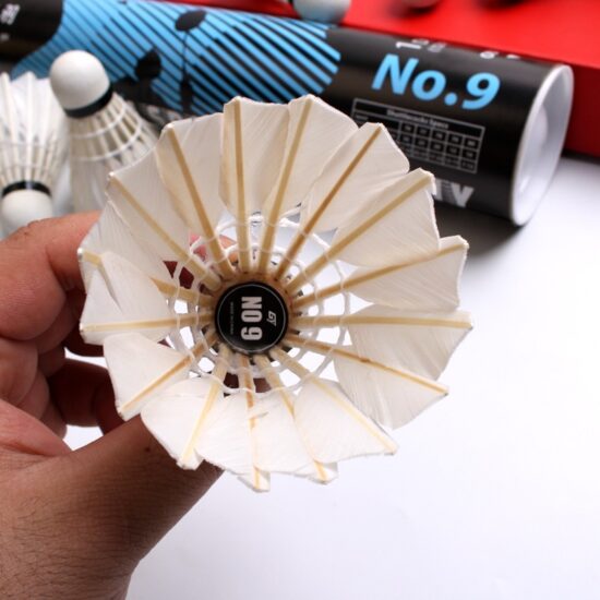 Curved feather durable badminton shuttlecocks for family and training

