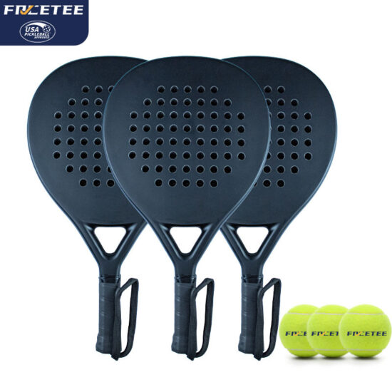 FRCETEE Custom Carbon Fiber Padel Racket with Soft EVA and Nylon Net